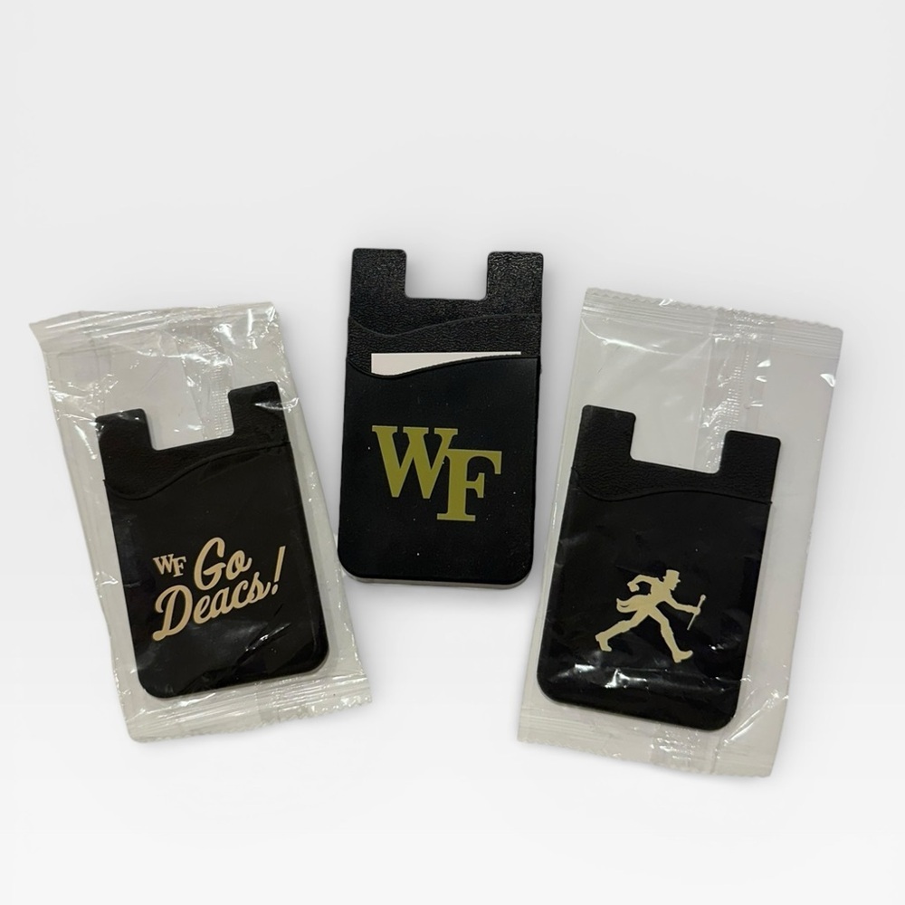 3 Wake Forest Silicone Phone Wallets